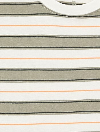 T-shirt rayé à manches courtes