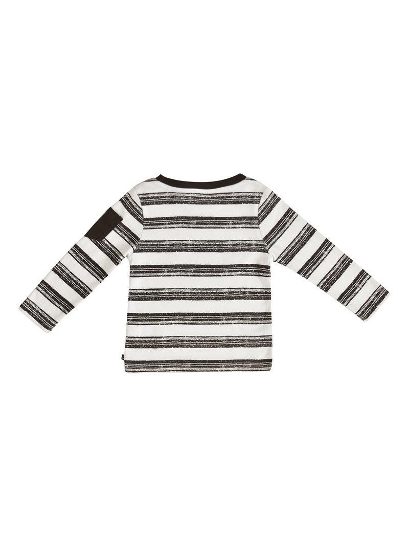 T SHIRT RAYE ANTHRACITE DJOVANI Gris - Kiabi