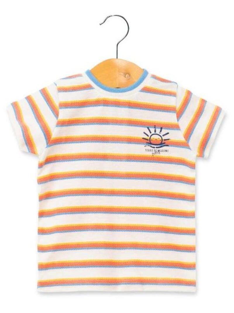 T-Shirt rayé Bébé Garçon Multicolore - Kiabi