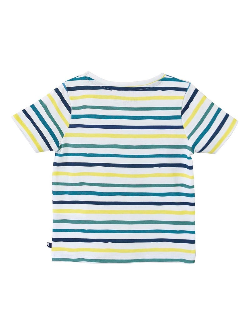 T-SHIRT RAYE CHERBOURG Blanc - Kiabi