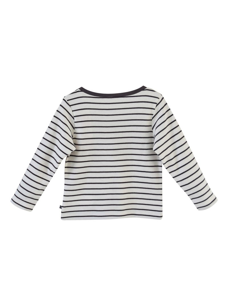 T-SHIRT RAYE DJIM Blanc - Kiabi