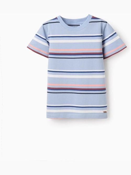 T-shirt rayé en coton - Kiabi