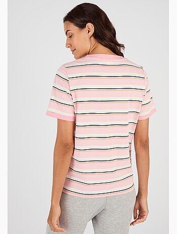 T-shirt rayé en pur coton - Happy D. by Damart