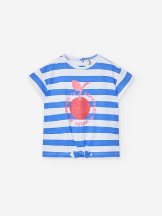 T-shirt Rayé Imprimé