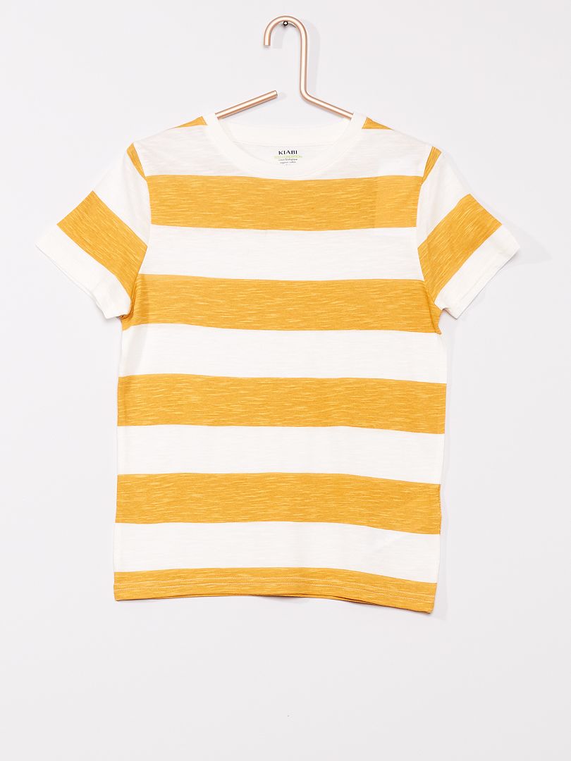 Tshirt rayé JAUNE Kiabi 4.00€