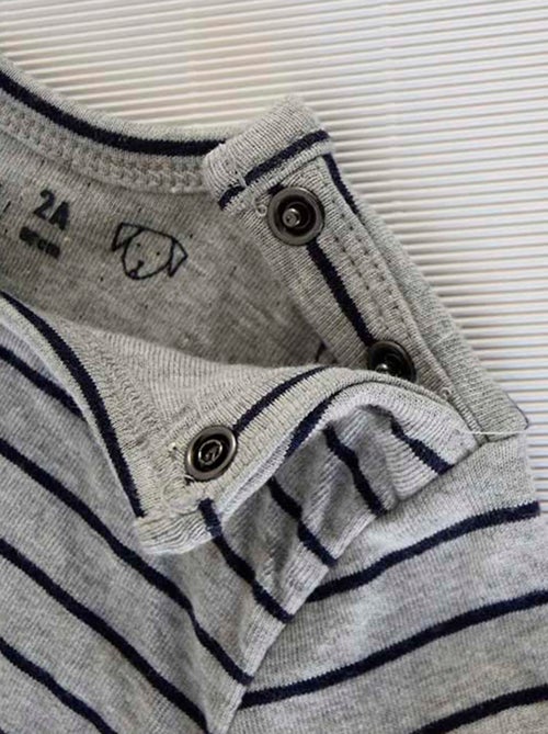 T SHIRT RAYE LOOK RENTREE - Kiabi