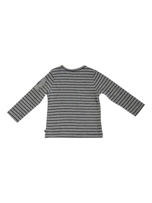 T SHIRT RAYE LOOK RENTREE - Kiabi