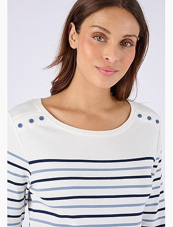 T-shirt rayé maille interlock - Happy D. by Damart