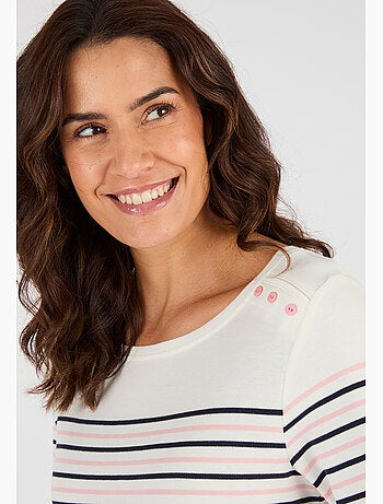 T-shirt rayé maille interlock - Happy D. by Damart