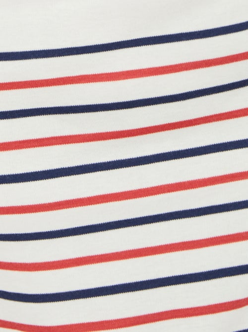 T-shirt rayé maille interlock - Happy D. by Damart - Kiabi