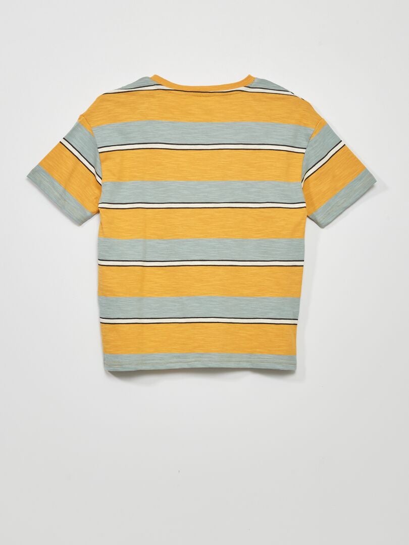 Tshirt rayé manches courtes Jaune Kiabi 6.00€