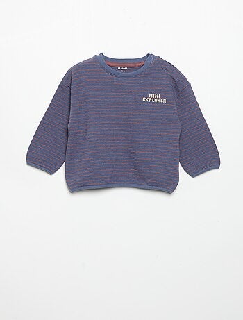 T-shirt rayé manches longues
