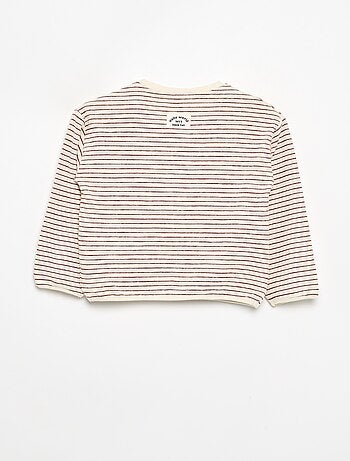 T-shirt rayé manches longues