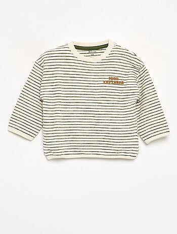 T-shirt rayé manches longues