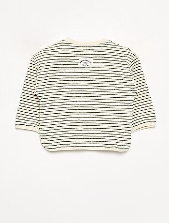 T-shirt rayé manches longues