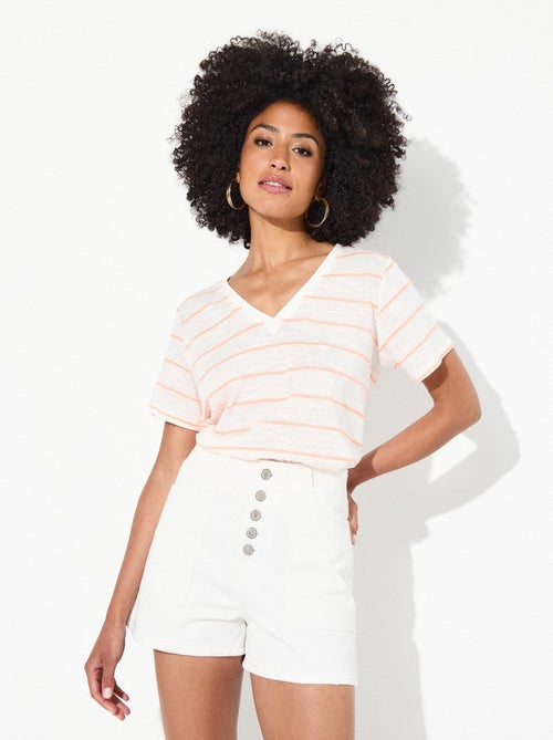 T-shirt rayé MO Fashion - Kiabi