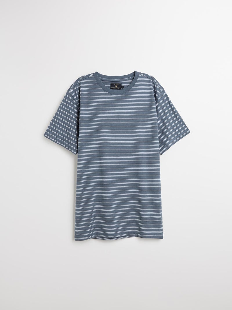 T-shirt rayé MO Fashion Bleu - Kiabi