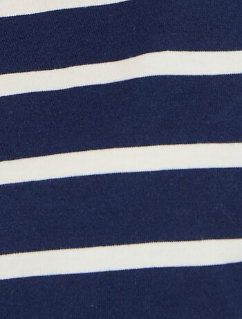 T-shirt rayé pur coton - Damart