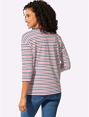 T-shirt Rayé Pur Coton - Taille Standard - Witt