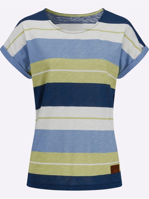 T-shirt Rayé Pur Coton - Taille Standard - Witt - Kiabi