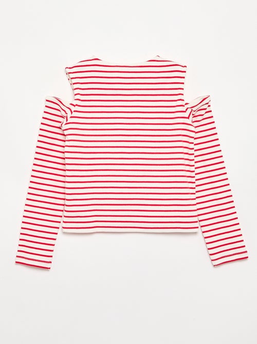 T-shirt rayé sans manches - Kiabi