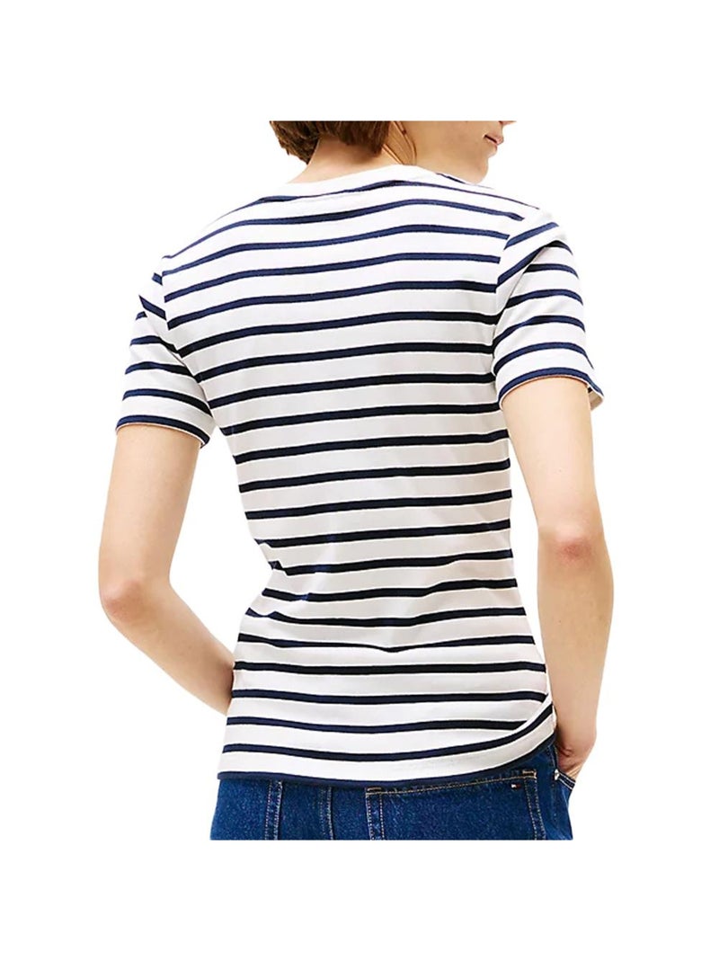 T-shirt Rayures Femme Tommy Hilfiger Bleu - Kiabi