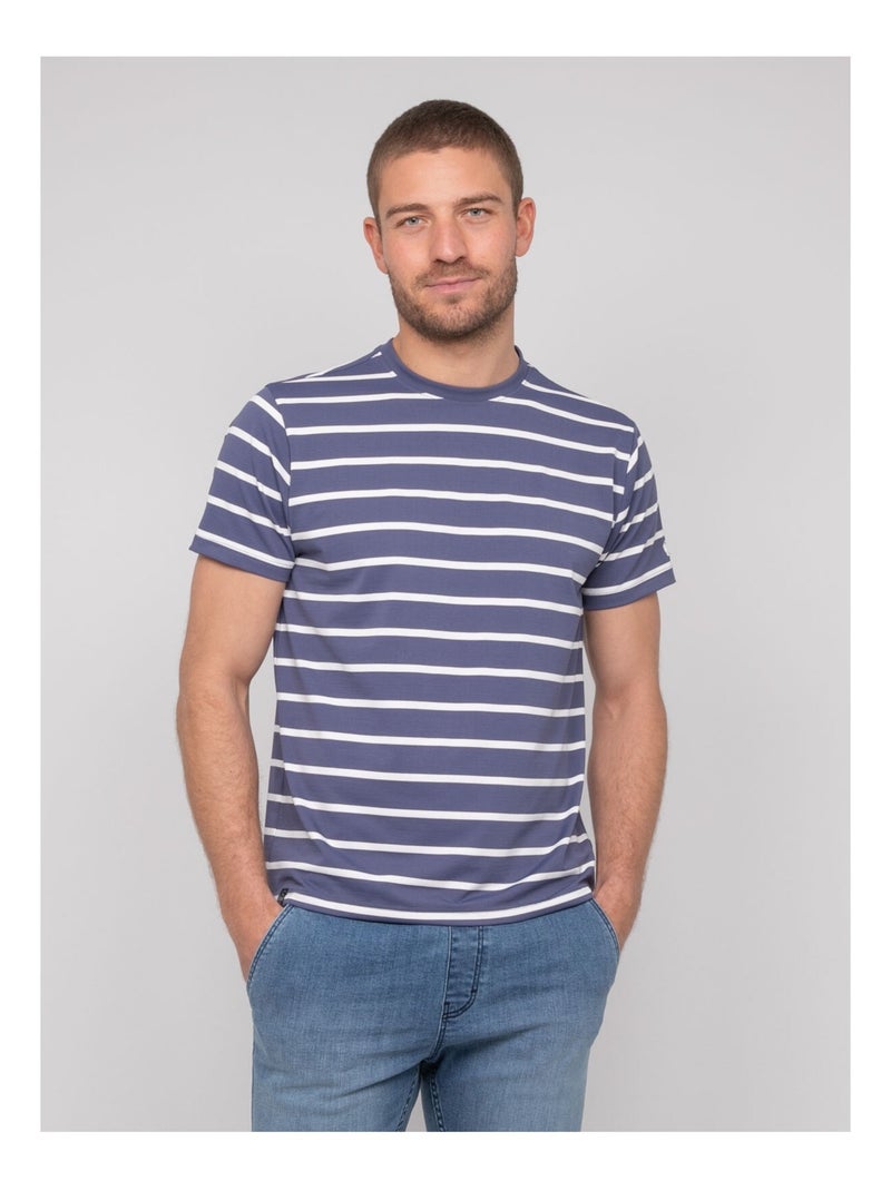 T-shirt rayures marinière NALMARTIN Bleu marine - Kiabi