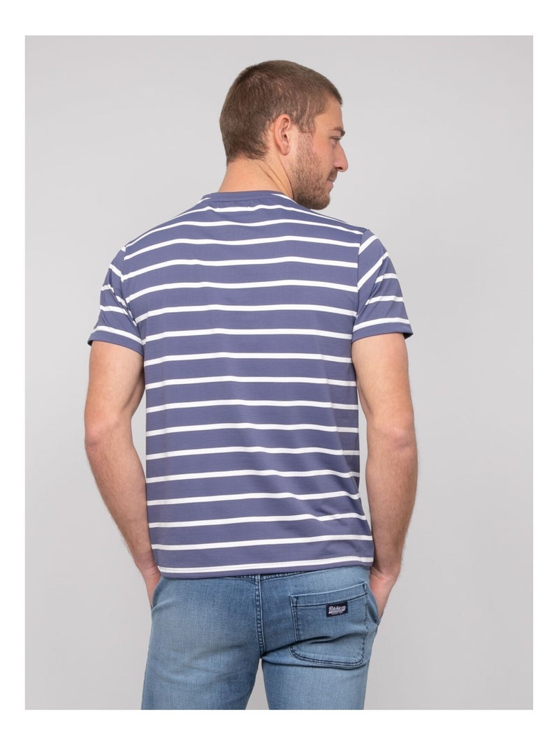T-shirt rayures marinière NALMARTIN Bleu marine - Kiabi