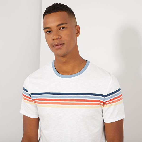 t shirt a rayure homme