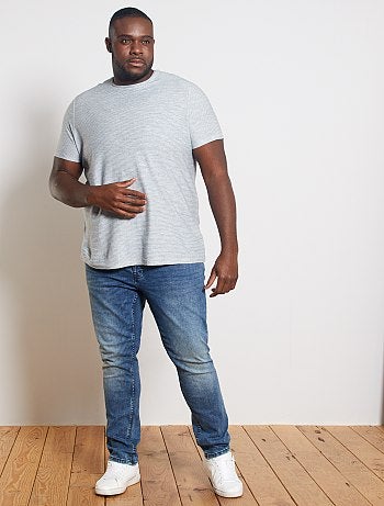 T-shirt rayures relief