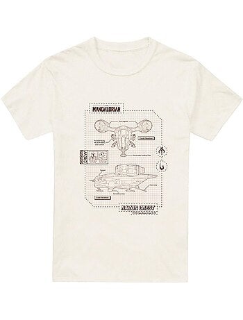 T-shirt razor crest - la guerre des étoiles: the mandalorian
