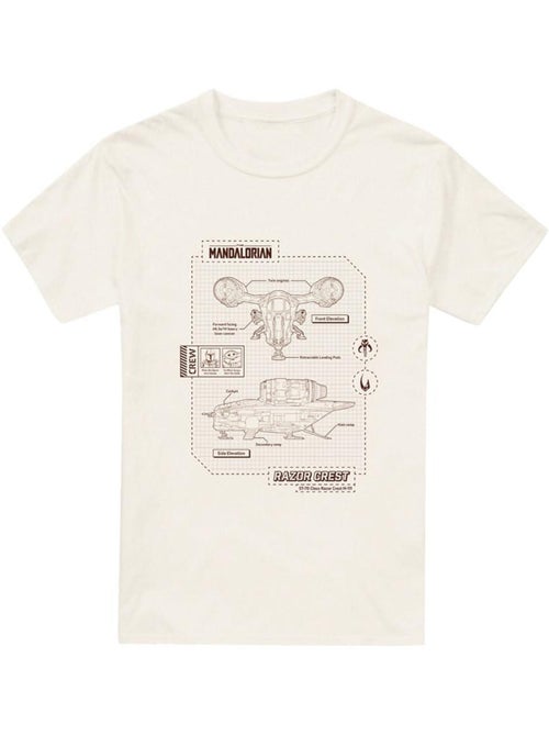 T-shirt razor crest - la guerre des étoiles: the mandalorian - Kiabi