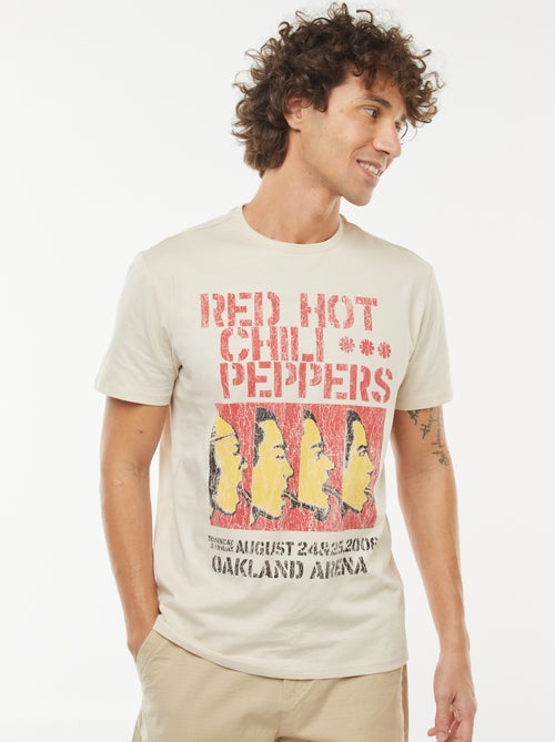 T-shirt 'Red Hot Chili Peppers' manches courtes - Kiabi