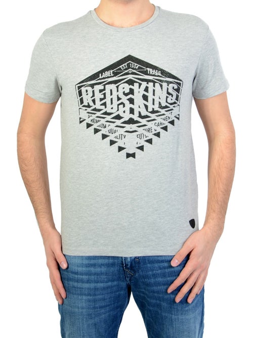 T-shirt Redskins Warrin Calder Grey Chine - Kiabi