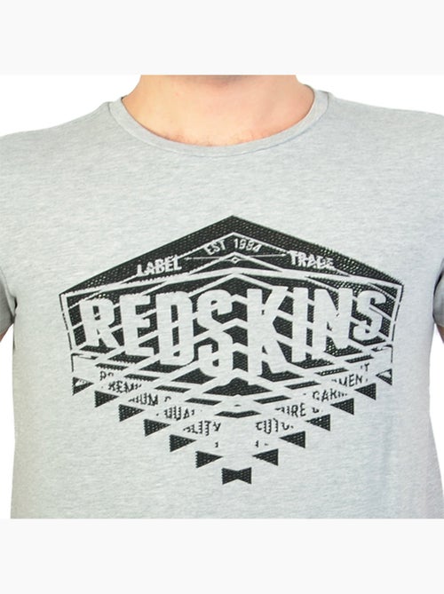 T-shirt Redskins Warrin Calder Grey Chine - Kiabi