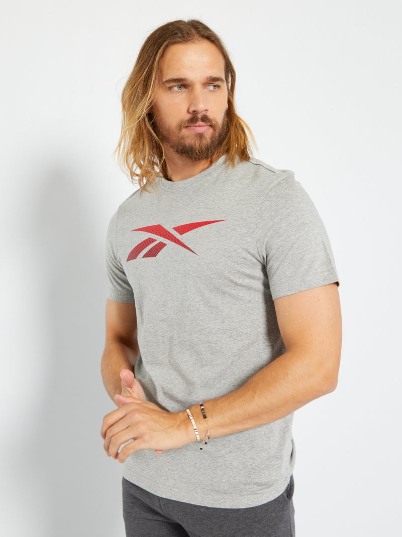 T-shirt 'Reebok' en jersey Gris - Kiabi