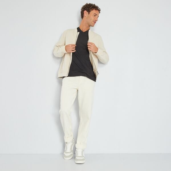 tee shirt homme noir col v