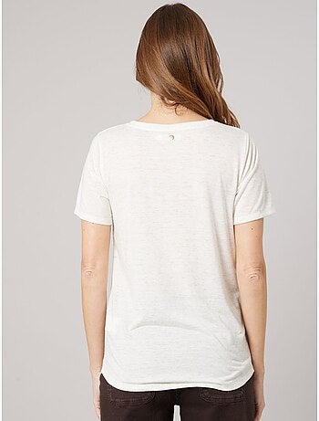 T-shirt regular femme en jersey 'Deeluxe'