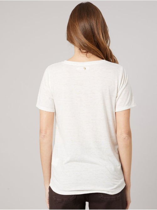 T-shirt regular femme en jersey 'Deeluxe' - Kiabi T-shirt regular femme en jersey 'Deeluxe' - Kiabi