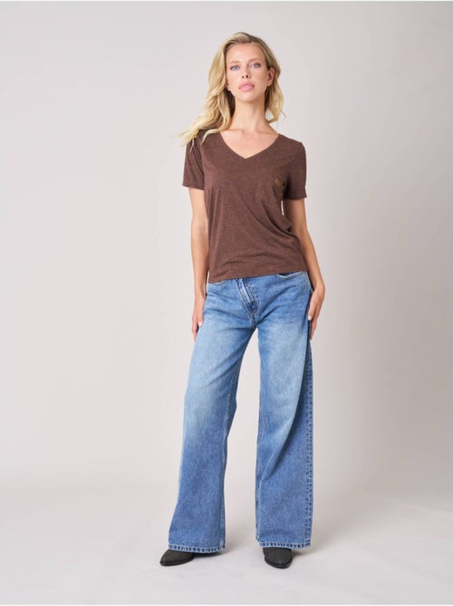 T-shirt regular femme en jersey 'deeluxe' - Kiabi T-shirt regular femme en jersey 'deeluxe' - Kiabi