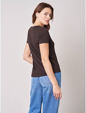 T-shirt regular femme en jersey 'deeluxe'