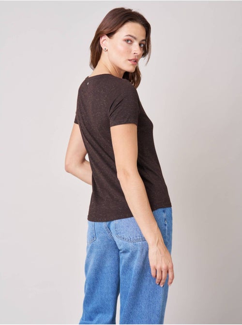 T-shirt regular femme en jersey 'deeluxe' - Kiabi
