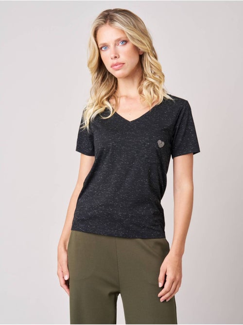 T-shirt regular femme en jersey 'Deeluxe' - Kiabi T-shirt regular femme en jersey 'Deeluxe' - Kiabi