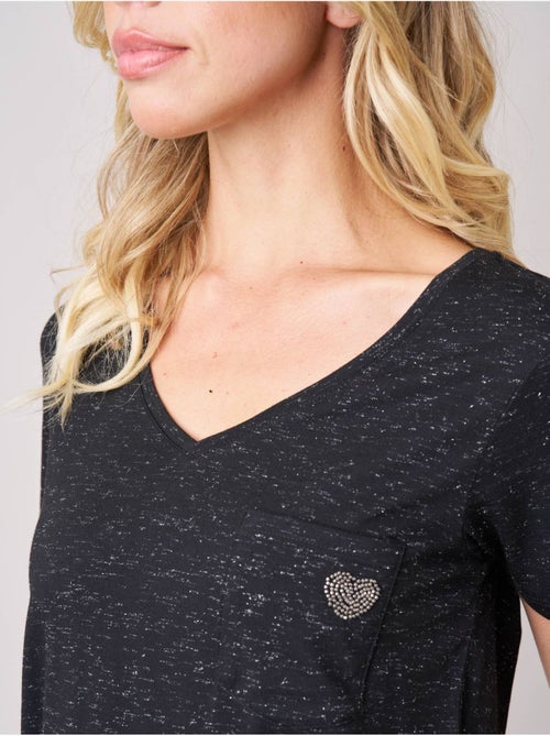 T-shirt regular femme en jersey 'Deeluxe' - Kiabi T-shirt regular femme en jersey 'Deeluxe' - Kiabi