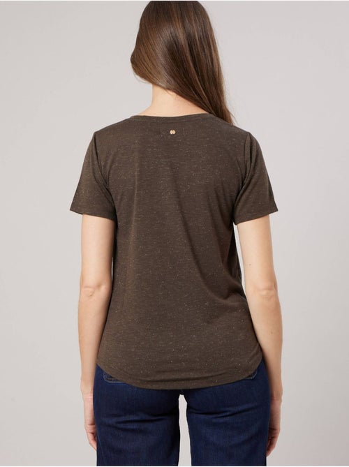 T-shirt regular femme en jersey 'deeluxe' - Kiabi T-shirt regular femme en jersey 'deeluxe' - Kiabi