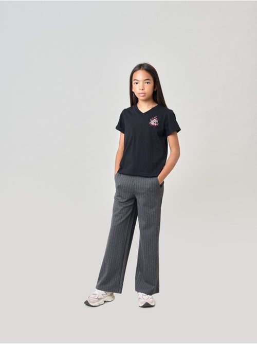 T-shirt regular fille en 100% coton imprimé graphique "fierce and free" 'deeluxe' - Kiabi T-shirt regular fille en 100% coton imprimé graphique "fierce and free" 'deeluxe' - Kiabi