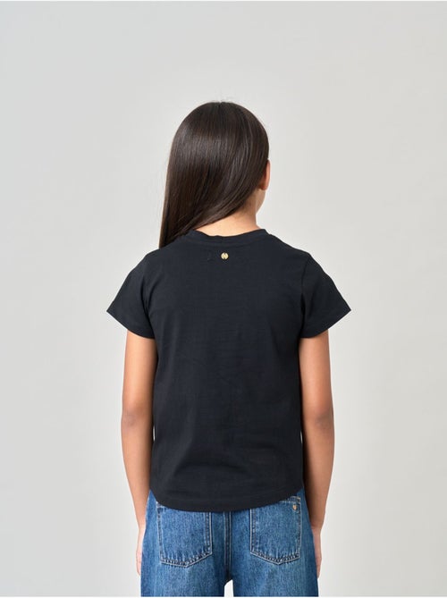 T-shirt regular fille en 100% coton inscription amour en léopard 'deeluxe' - Kiabi T-shirt regular fille en 100% coton inscription amour en léopard 'deeluxe' - Kiabi