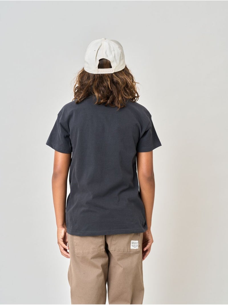 T-shirt regular garçon en 100% coton avec imprimé scooter vintage 'deeluxe' Gris foncé - Kiabi