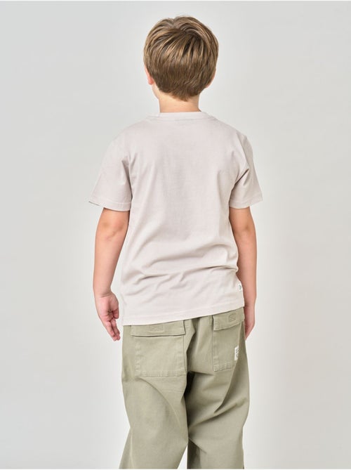 T-shirt regular garçon en 100% coton jersey imprimé ours 'deeluxe' - Kiabi