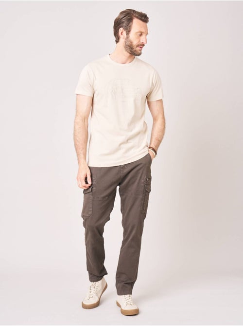 T-shirt regular homme en 100% coton avec imprimé en relief 'Deeluxe' - Kiabi